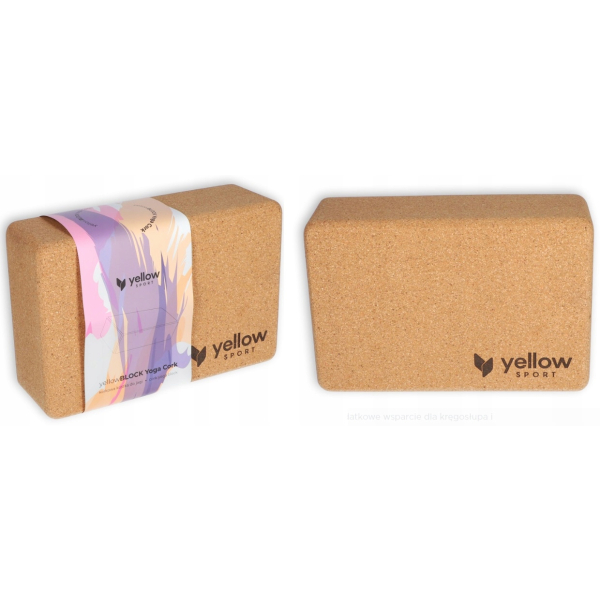 yellowBLOCK Yoga EVA – Wodoodporna kostka korkowa